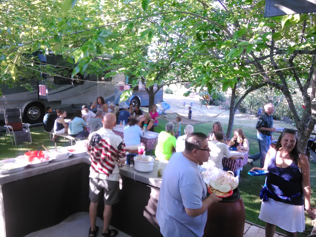 Memorial Day gathering Auburn California RV Park and Family